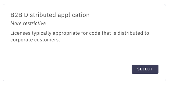 Tidelift_License Template_B2B Distributed application_More restrictive.png
